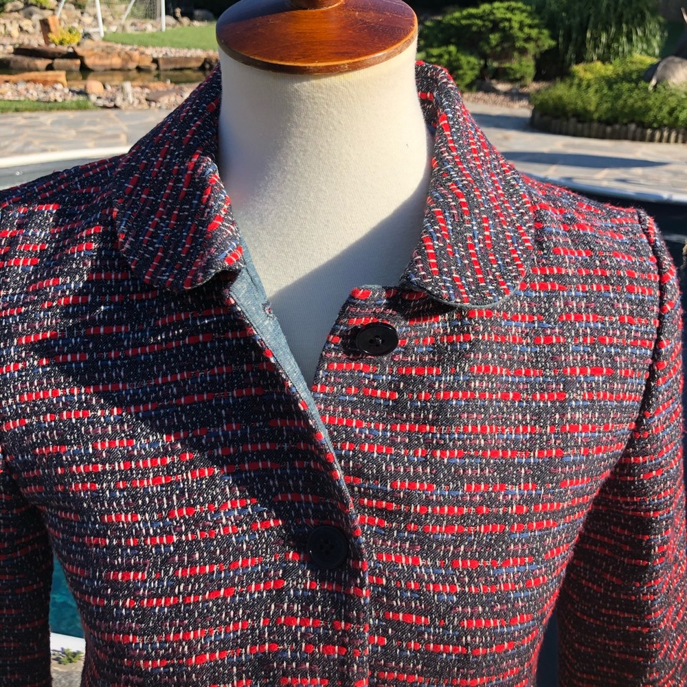 Marc by Marc Jacobs sz XS blazer red/ black/navy - Picture 3 of 8